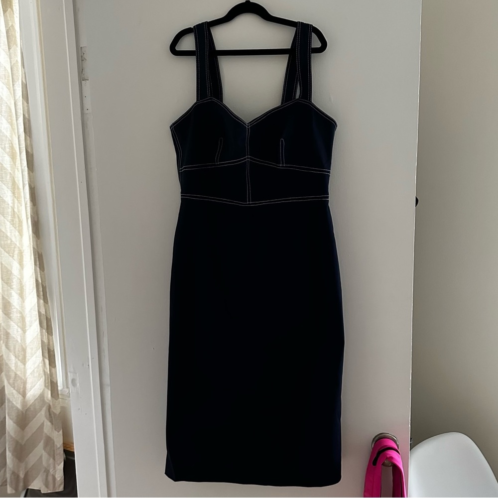 J Crew Bustier navy dress